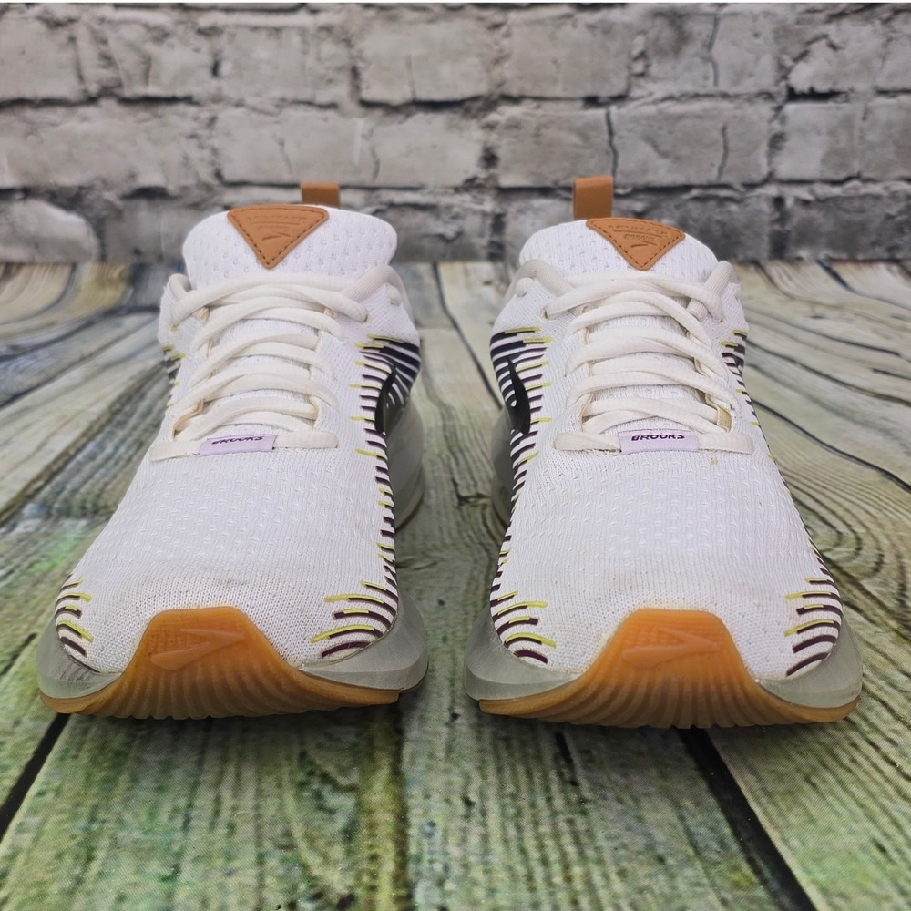 Brooks Levitate Running Shoes Womens 10 White Silver DNA AMP Athletic Sneakers - Picture 4 of 9